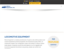Tablet Screenshot of motiveequipment.com